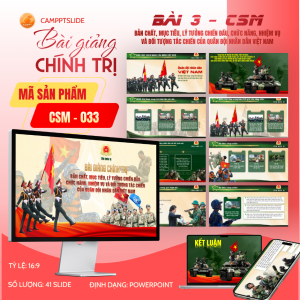 033 - BÀI GIẢNG CHÍNH TRỊ 2026 – BÀI 3 - CSM