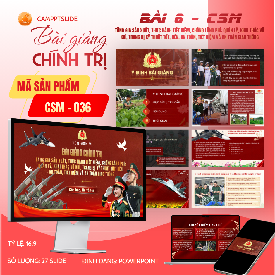036 - BÀI GIẢNG CHÍNH TRỊ 2026 – BÀI 6 - CSM