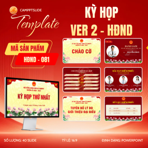Mẫu PowerPoint KỲ HỌP THỨ NHẤT HĐND - 081