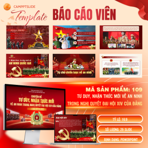 109 - MẪU SLIDE BÁO CÁO VIÊN