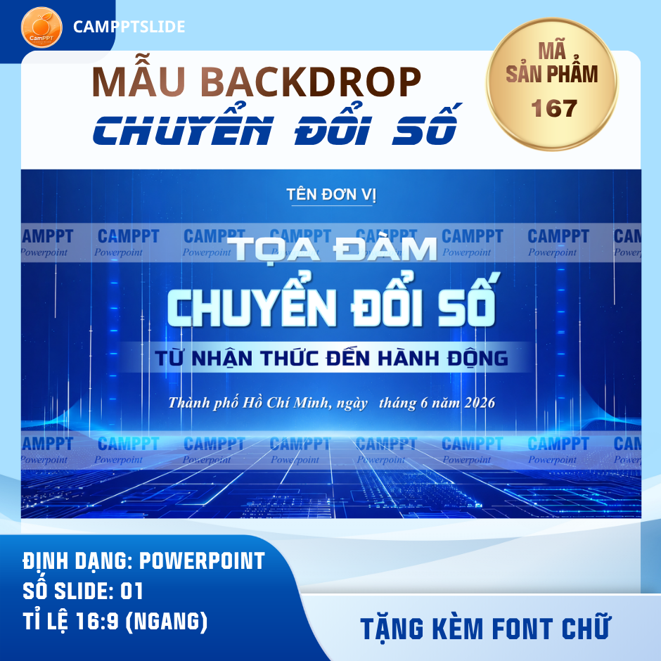 167 - MẪU BACKDROP TỌA ĐÀM CHUYỂN ĐỔI SỐ