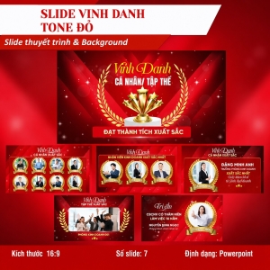 B14 - SLIDE VINH DANH TONE ĐỎ