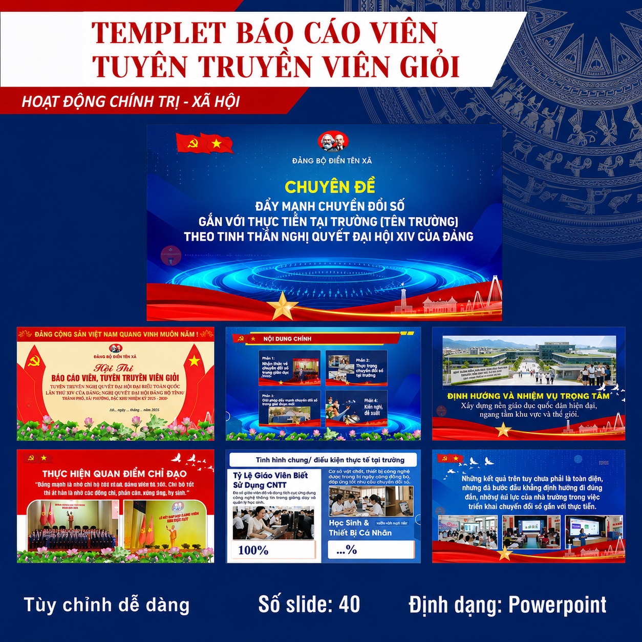 TT03 - TEMPLET BÁO CÁO, TUYÊN TRUYỀN VIÊN GIỎI