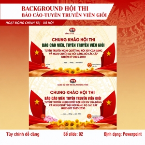 TT10 - BACKGROUND HỘI THI BÁO CÁO, TUYÊN TRUYỀN VIÊN GIỎI