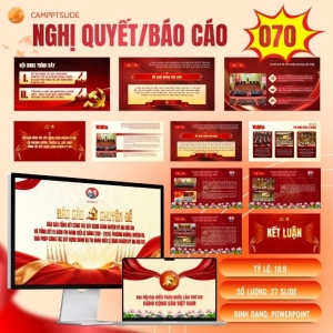 Mẫu Slide PowerPoint Báo Cáo Viên Đại hội XIV Của Đảng - 070