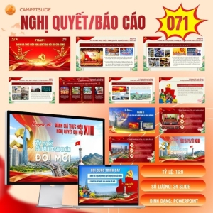 Mẫu Slide PowerPoint Báo Cáo Viên Đại hội XIV Của Đảng - 071