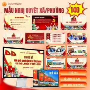 Mẫu Slide Nghị quyết Xã/Phường - 140