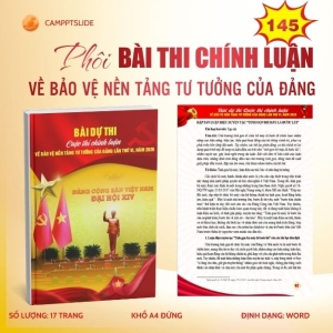 145 - PHÔI BÀI CHÍNH LUẬN