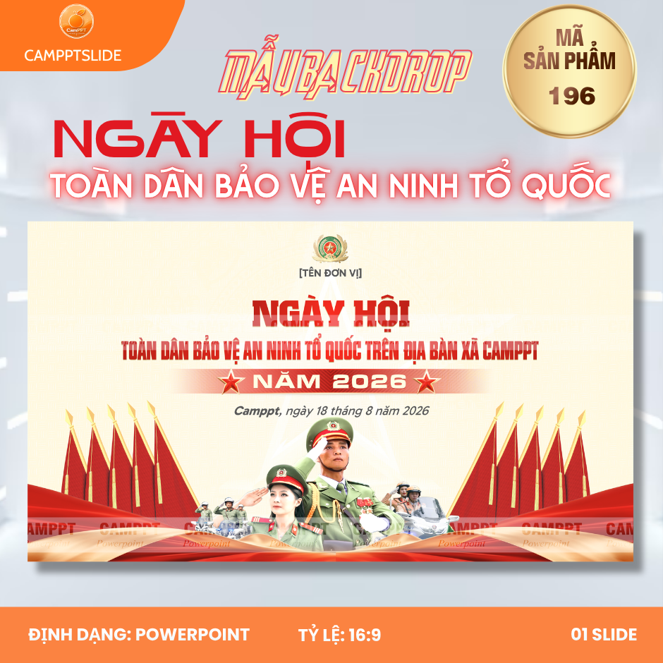 196 - MAKET/BANNER/BACKDROP NGÀY HỘI TOÀN DÂN BẢO VỆ AN NINH TỔ QUỐC