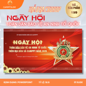199 - MAKET/BANNER/BACKDROP NGÀY HỘI TOÀN DÂN BẢO VỆ AN NINH TỔ QUỐC