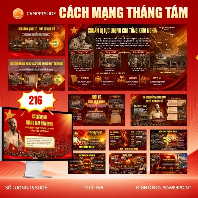 MẪU SLIDE CÁCH MẠNG THÁNG TÁM - 216
