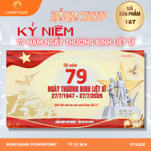 187 - MAKET/BANNER/BACKDROP KỶ NIỆM 79 NĂM NGÀY THƯƠNG BINH LIỆT SĨ