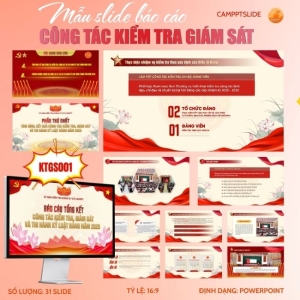 MẪU SLIDE BÁO CÁO CÔNG TÁC KIỂM TRA, GIÁM SÁT - 001