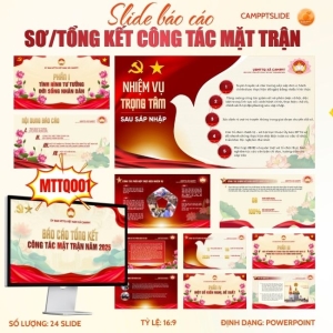 MẪU SLIDE BÁO CÁO SƠ /TỔNG KẾT CÔNG TÁC MẶT TRẬN - BCMTTQ001