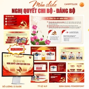 MẪU POWERPOINT NGHỊ QUYẾT CHI BỘ – ĐẢNG BỘ 001
