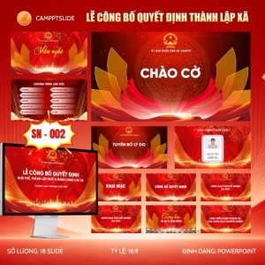 MẪU SLIDE LỄ CÔNG BỐ QUYẾT ĐỊNH THÀNH LẬP XÃ - 002