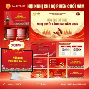 MẪU SLIDE HỘI NGHỊ CHI BỘ PHIÊN CUỐI NĂM